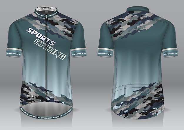 Cycling jersey mockup for uniform