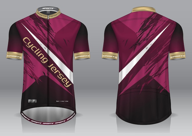 Cycling jersey mockup for uniform