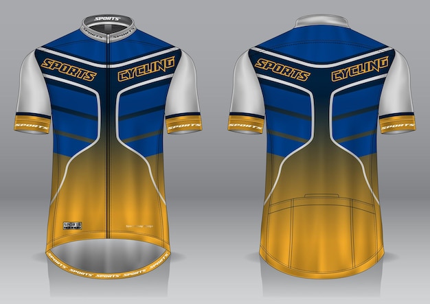 Cycling jersey mockup for uniform