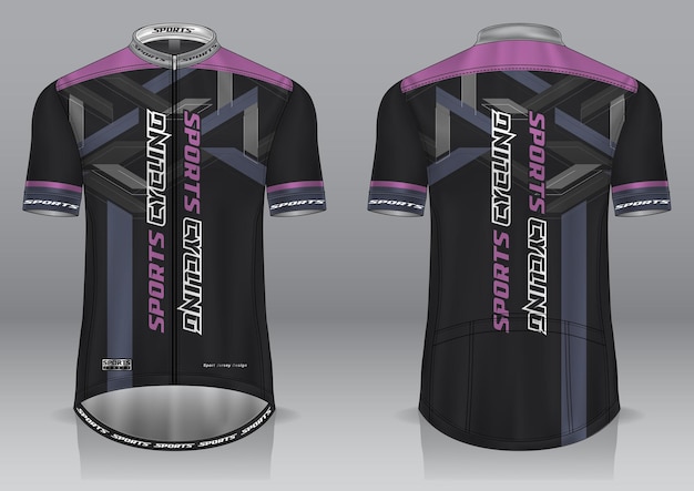 Cycling jersey mockup for uniform