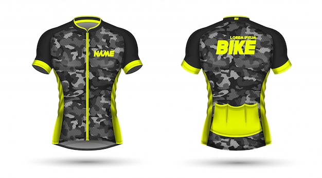 Cycling jersey template