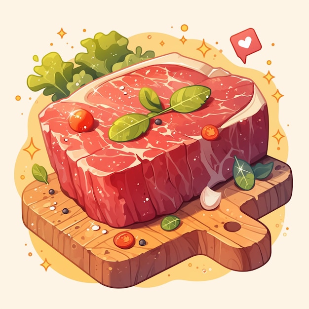 Vector チェコのスヴィッコヴァとマリネートされた牛肉