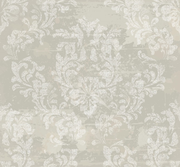 Vector damask pattern background