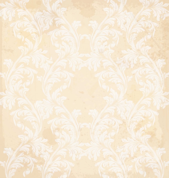 Vector damask pattern vector ornament decor. baroque background textures