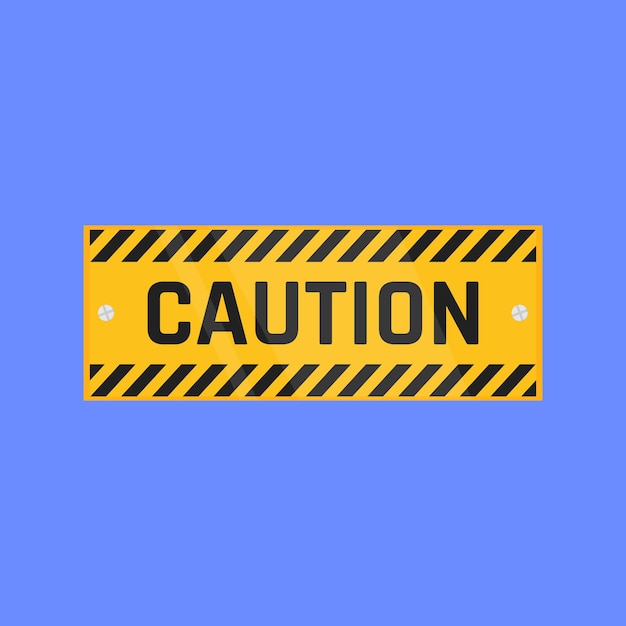 Vector danger sign icon vector danger sign plate vector warning caution and dangerous area alert sign