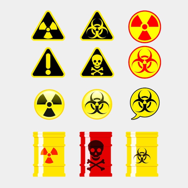 Danger Sign Vector Design Template Collection