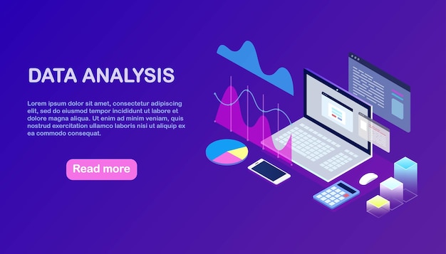 Data analysis. Digital financial reporting, seo, marketing