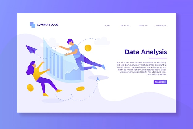 Data Analysis Landing Page Template