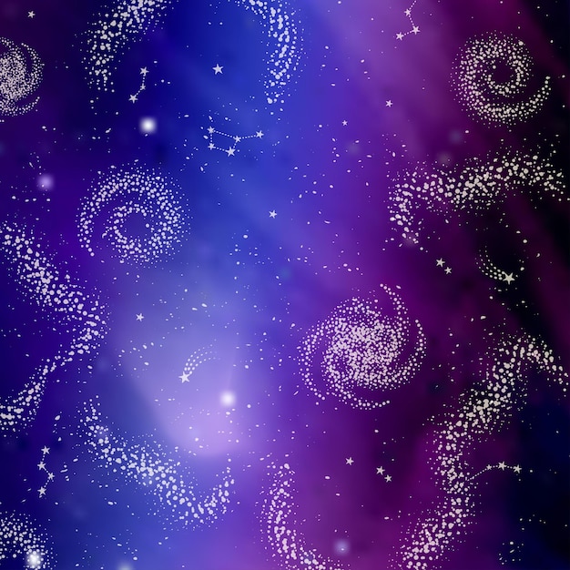 Deep space galaxy stars