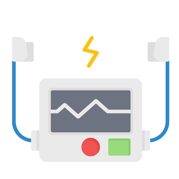 Defibrillator Vector Illustration