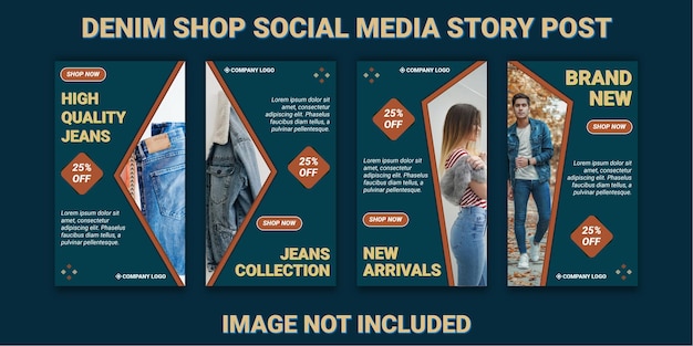 Denim Shop Social Media Story Post