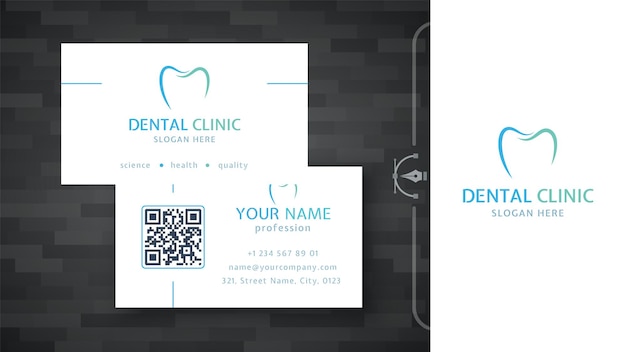 Dental Template Business Card Brand For Your Company