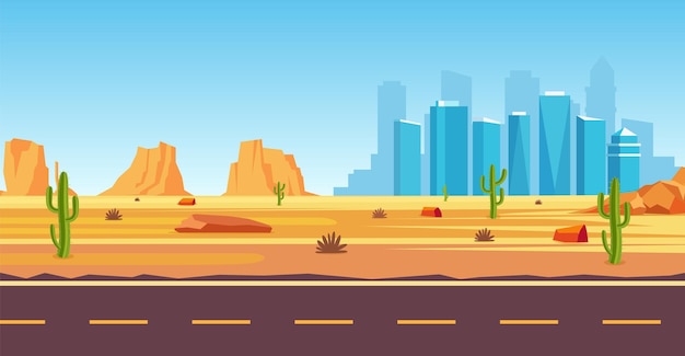 Desert landscape.