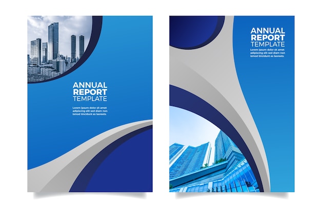 Design annual report futuristic design