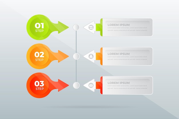 design modern Professional steps infographic