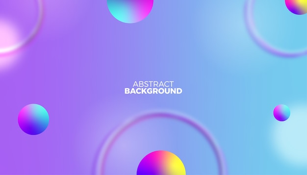 Digital abstract background colorful gradient circles