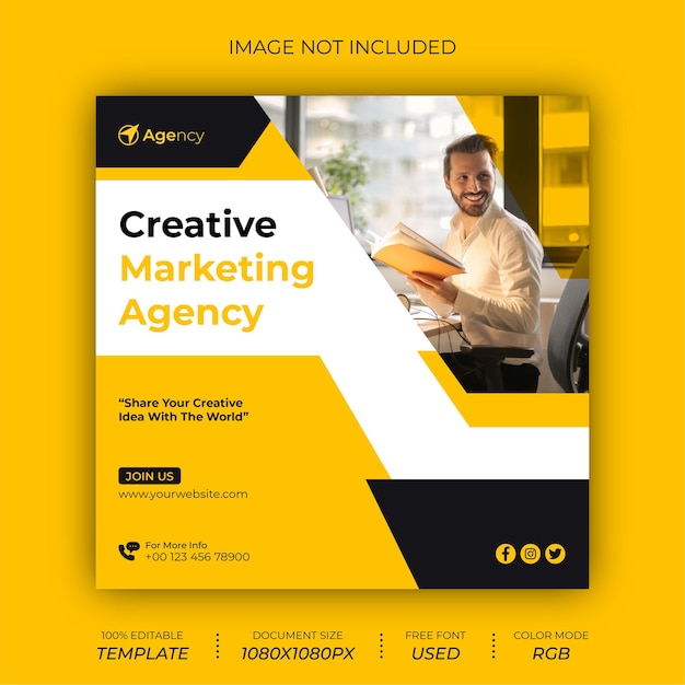 Digital Marketing Agency Social Media Post Design Template