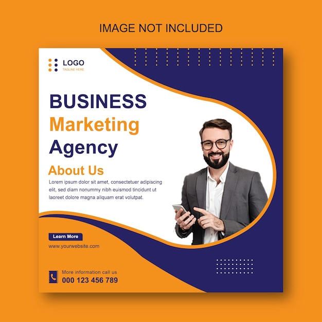 Digital marketing agency social media post template