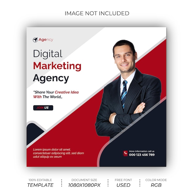 Digital Marketing Social Media Post Design Template