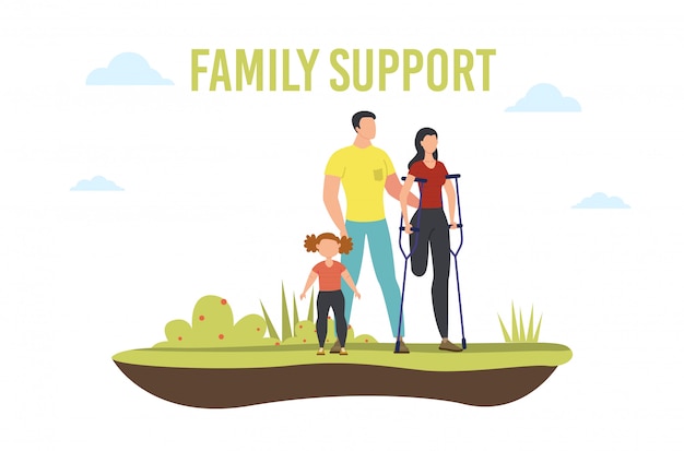 Disabled People Family Support Flat