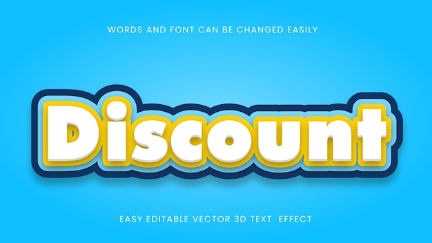 Discount editable text effects