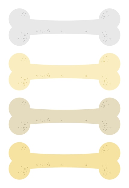 Dog bone icon vector illustration in flat style