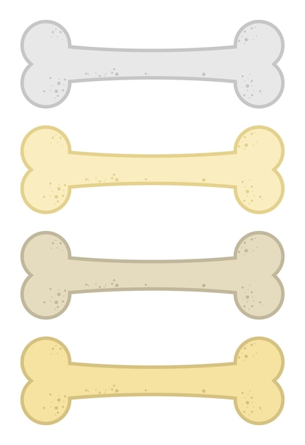 Dog bone icon vector illustration in flat style