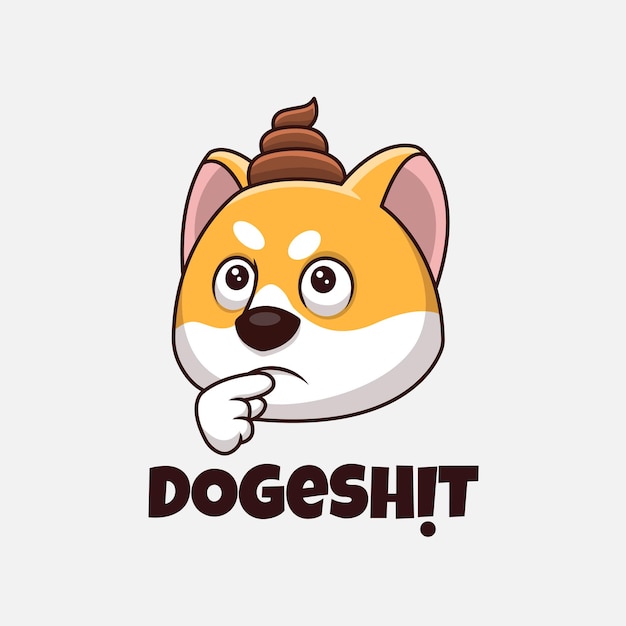 Doge Pup Creative Cartoon Logo Design