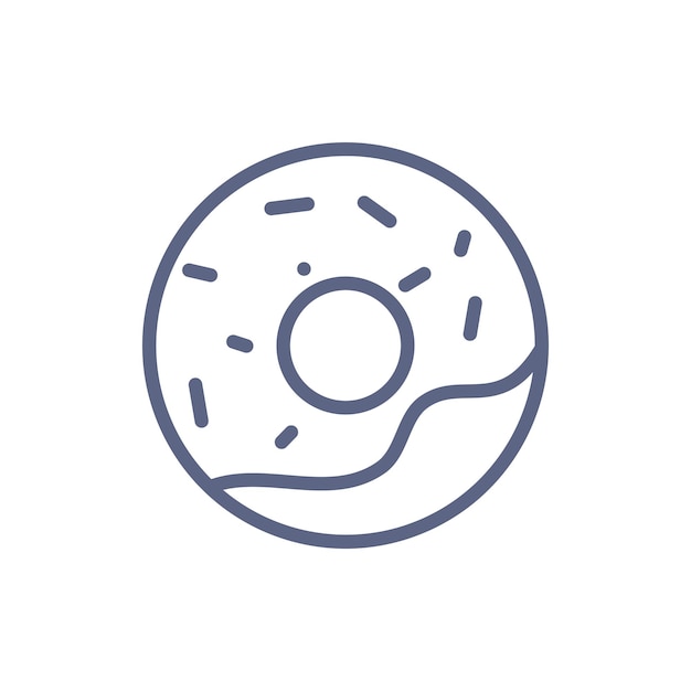 donut icoon vector ontwerp sjabloon