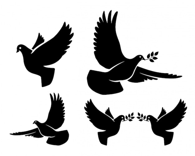 Dove silhouettes