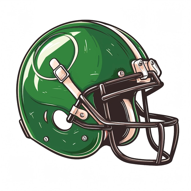 a drawing of a football helmet with the word football on it