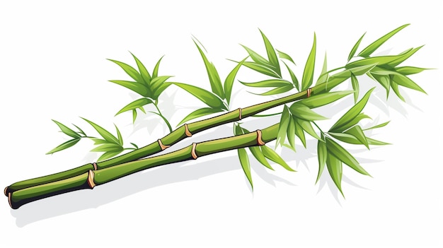 Vector a drawing of a plant with a green palm leaf