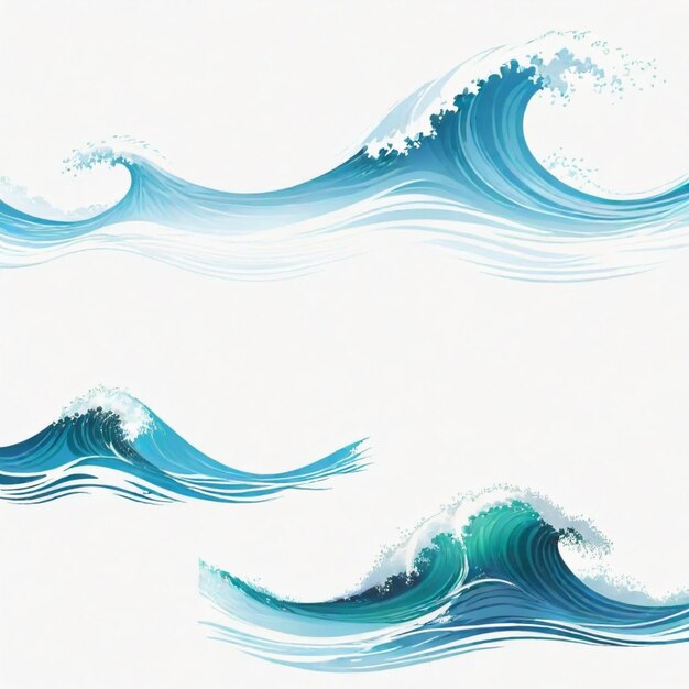 Vector a drawing of a wave that has the words  ocean  on it