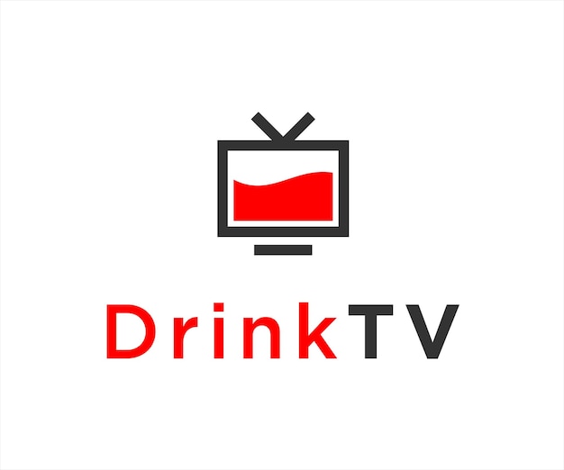 drinking tv logo or wine icon