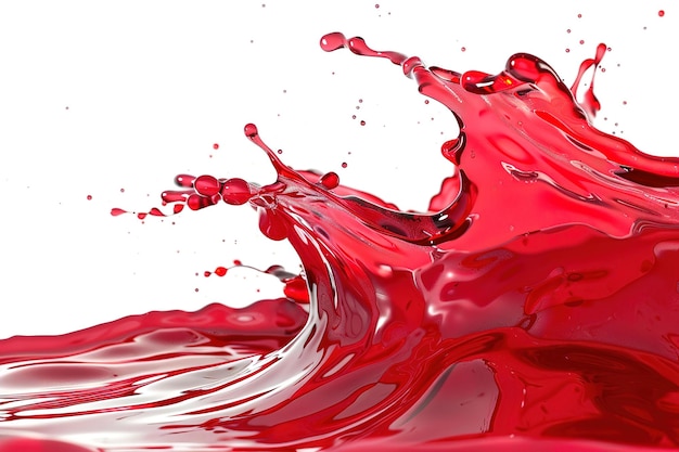 Dripping blood isolated on white background Vector Set of different blood splashes