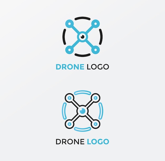 Drone logo design template