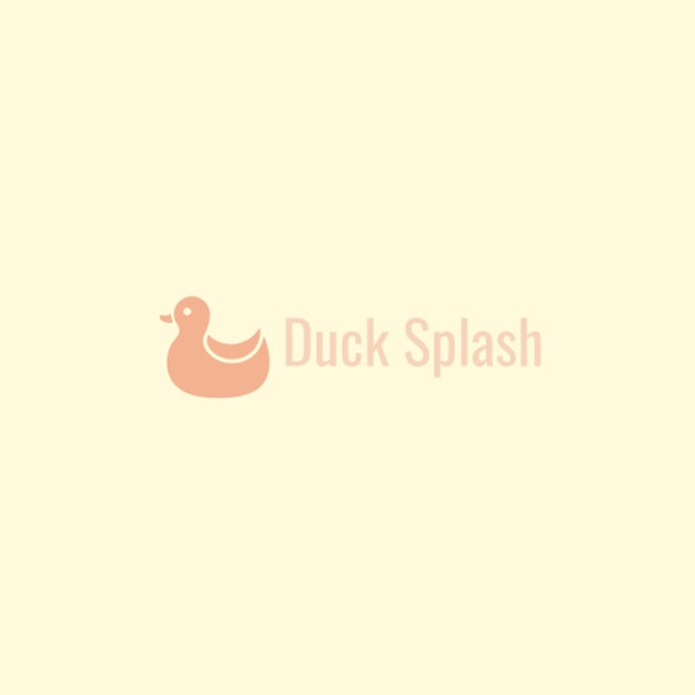 Vector duck splash logo