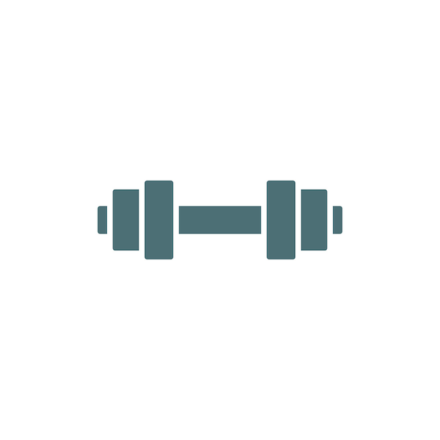 dumbbell icon vector design template