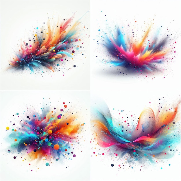 Vector dust splash abstract