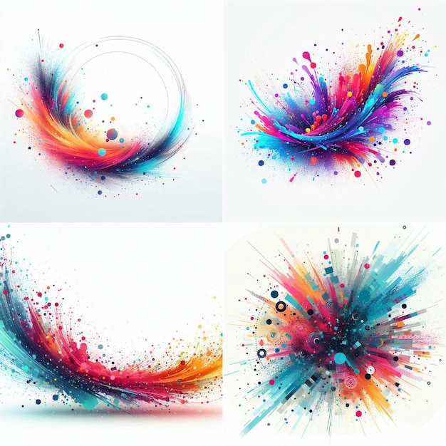 Vector dust splash abstract