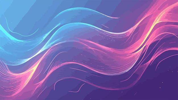 Vector dynamic abstract wavy lines graphic template for design projects