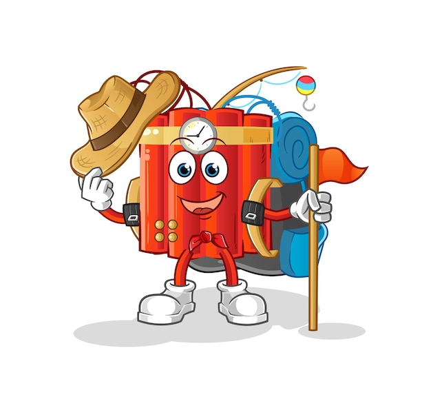 Dynamite scout vector cartoon character