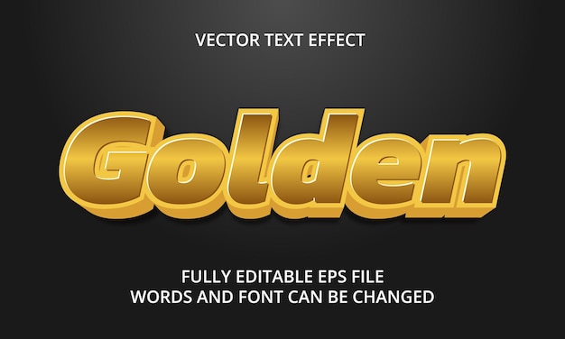 Editable 3D Text Effect Style Vector