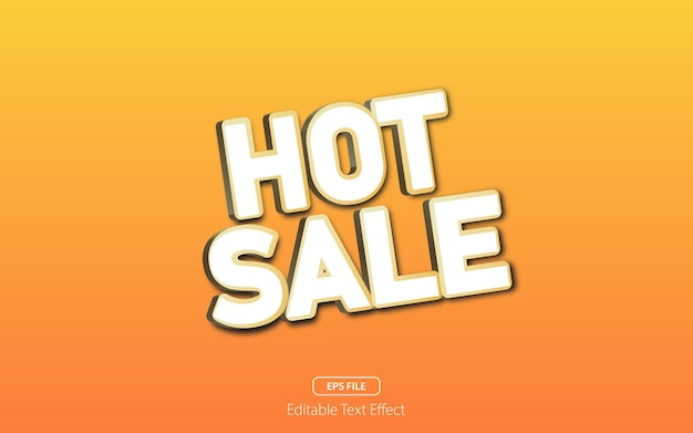 Editable hot sale promotion text effect