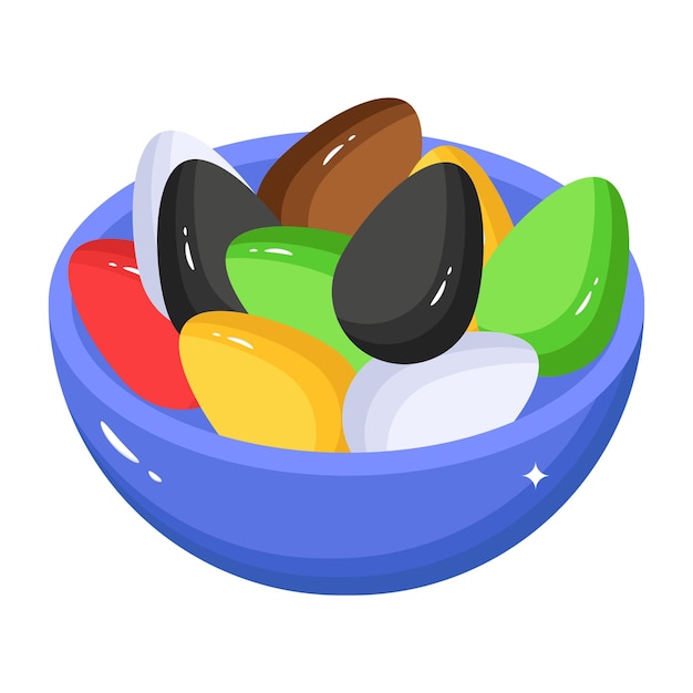 An editable isometric icon of decorative egg