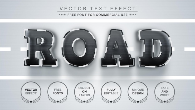 Editable Text Effect, Font Style