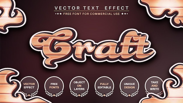 Editable Text Effect, Font Style