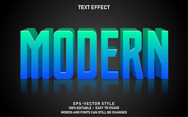 Editable Text Effect Gradient Modern Premium  