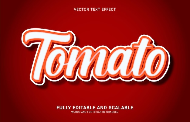 Editable text effect Tomato style can be use to make Title