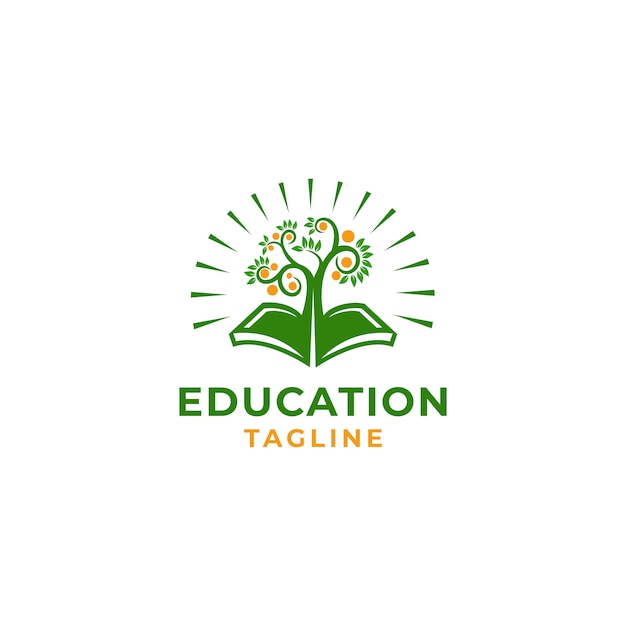 Education Leaf Vector icon Illustration design template